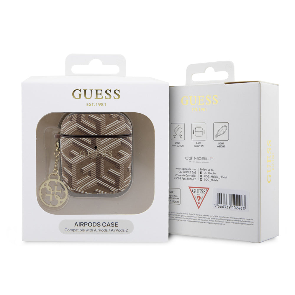 Guess Airpods Orjinal Lisanslı G Cube Desenli 4G Süs Zincirli Kılıf Guess Airpods Orjinal Lisanslı G Cube Desenli 4G Süs Zincirli Kılıf
